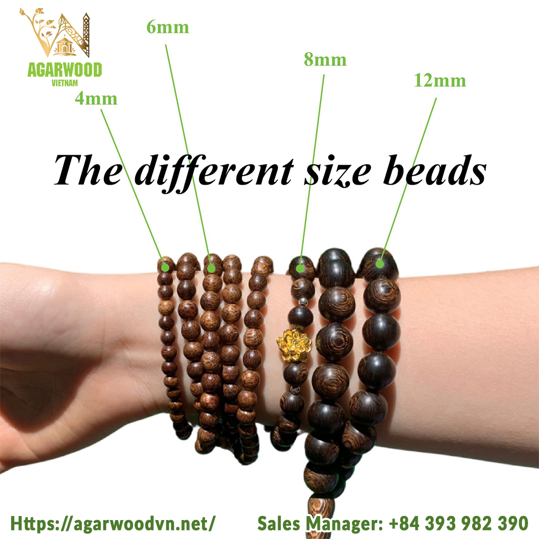 Superior Natural VietNam Oud Bead Bracelet 14mm-2